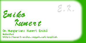 eniko kunert business card