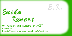 eniko kunert business card